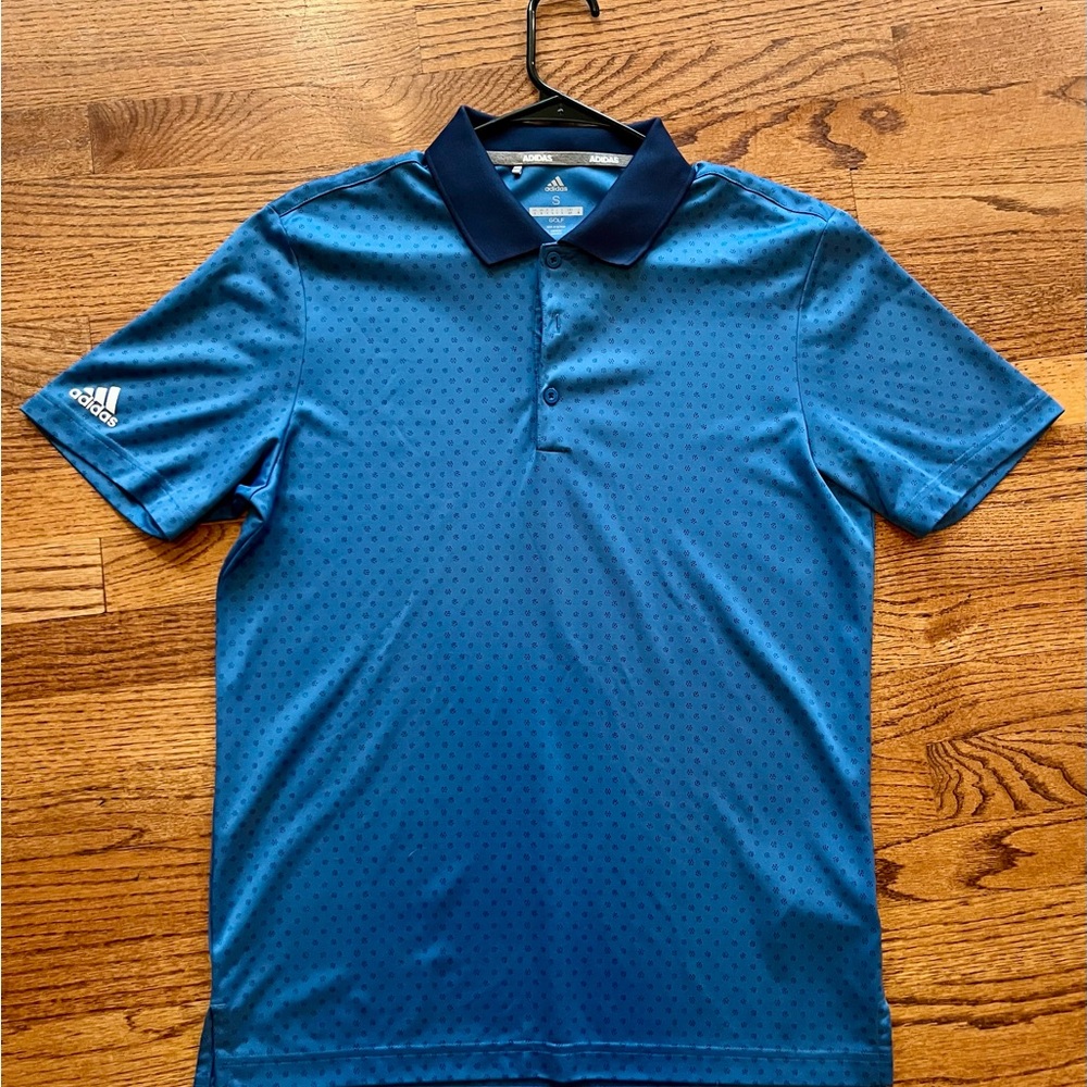 Adidas Blue Performance Polo Shirt